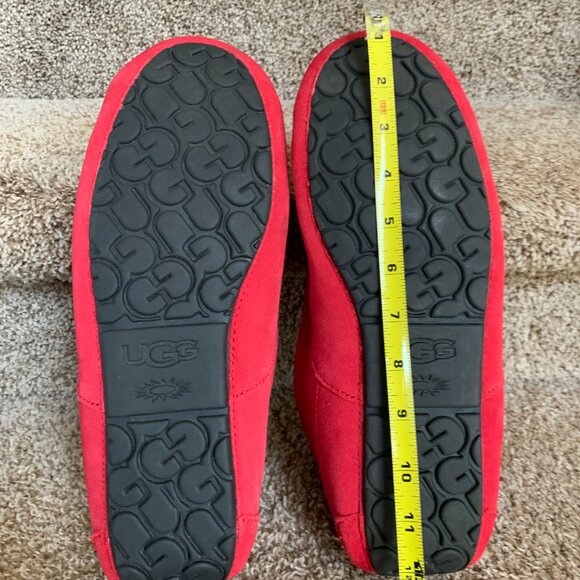 Ugg Men\'s Ascot 1101110 Red Suede Moc Toe Slip-On Slipper main image 11